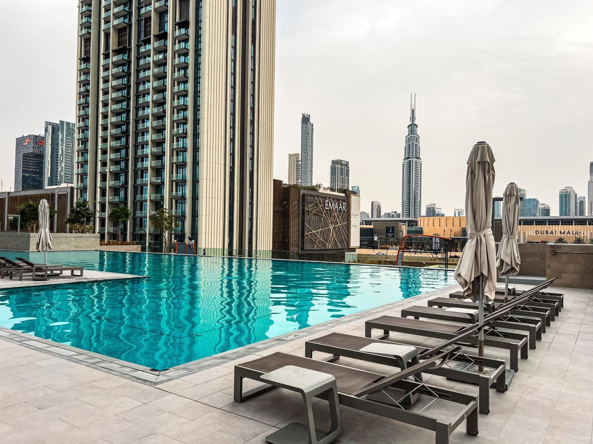 Stunning Burj View Dubai Mall Access Infinity Pool Appartement Buitenkant foto