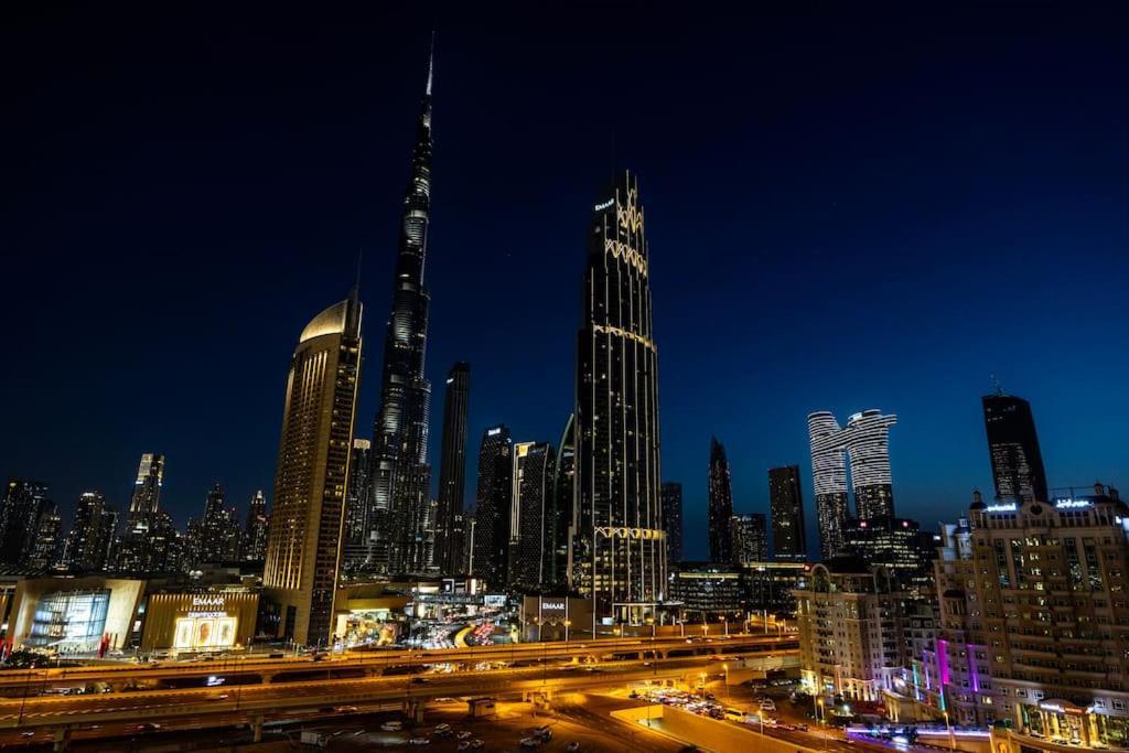 Stunning Burj View Dubai Mall Access Infinity Pool Appartement Buitenkant foto